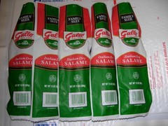 5-PACK GALLO ITALIAN DRY SALAME Family Size Salami 13 oz x 5 FRESHEST FREE SHIP