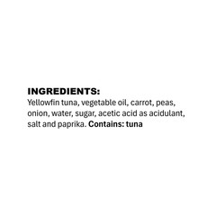 (3 pack) Premium Yellowfin Tuna chunks with carrots and peas in vegetable oil