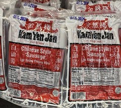 Kam Yen Jan Chinese Style Pork Sausage 14oz(Pack of 3)~Product of USA~10/09/2026
