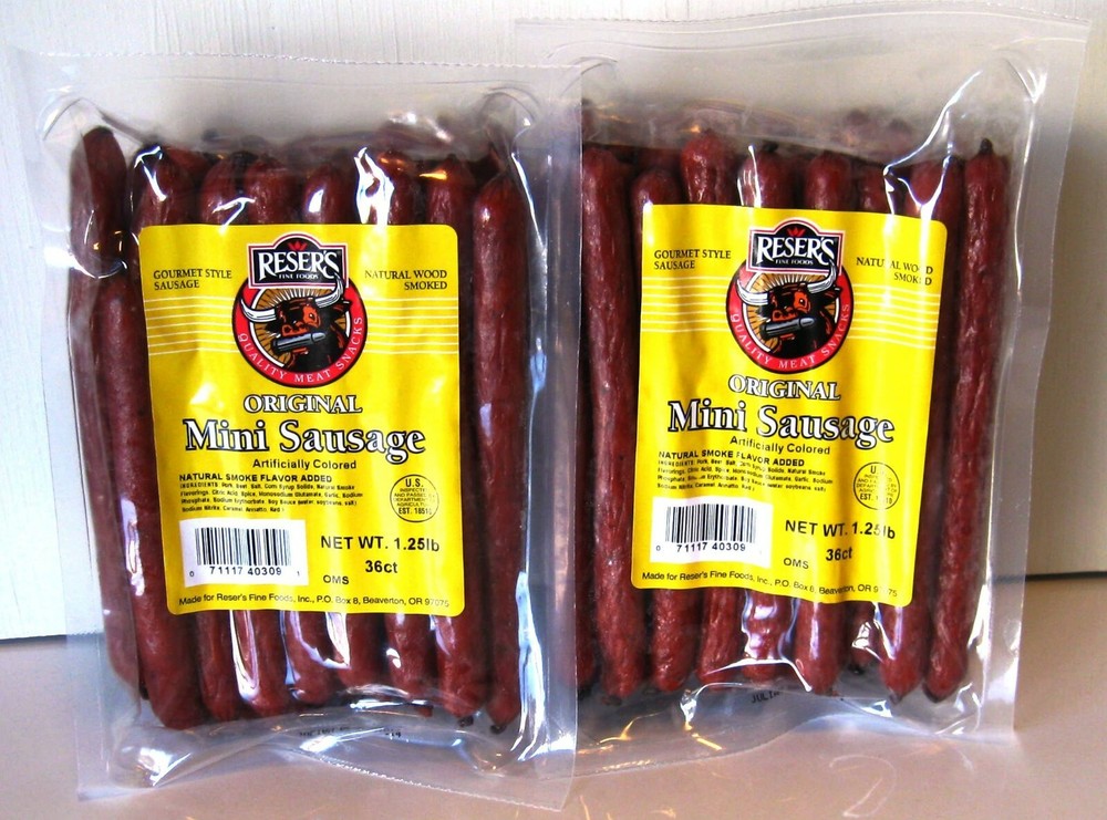 Reser’s Gourmet Style Smoked Mini Sausage 36 ct. / 1.25 Pounds / 2 Pack
