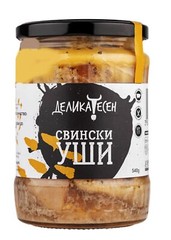 Pork ears Delicatessen 540g Organic Handmade Glass Jar