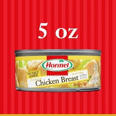 Gluten-Free No Salt Added Canned Chunk Chicken Breast – 5oz x 12 Pack