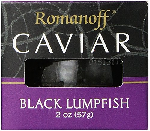 Romanoff Caviar Black Lumpfish, 2 Ounce