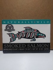 Smoked Salmon wild Alaskan hand-filleted 8 oz gift box ready to eat Expires 2028