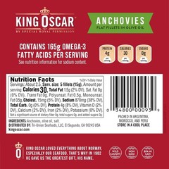 Wild Caught Anchovies in Olive Oil, 18-Pack of 2 Ounce Cans, Savory Gourmet F…