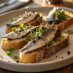 Wild Caught Gourmet Brisling Sardines in Extra Virgin Olive Oil, 4.23 Oz Can (Pa