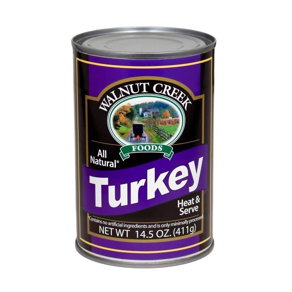 AmishTastes Walnut Creek Canned Boneless Turkey Pieces, All Natural, Heat &…