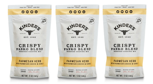 Kinder’s Crispy Panko Blend Parmesan Herb 3 Pack