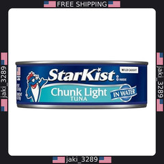 StarKist Chunk Light Tuna in Water, 8-Pack, 5 oz Cans, Wild Caught, Gluten Free