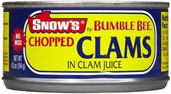 Snow’s Chopped Clams in Clam Juice – 6.5 oz