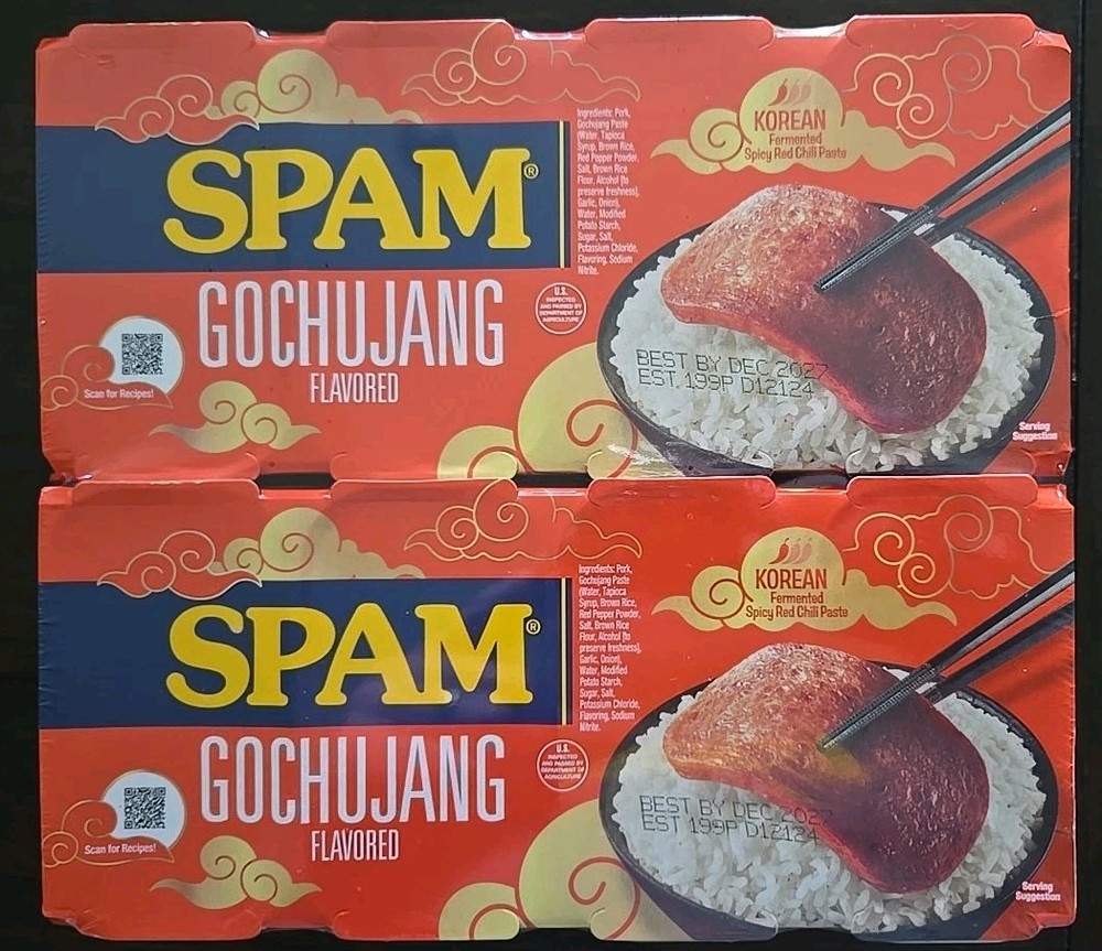 🌟NEW🌟 8 Pack SPAM KOREAN GOCHUJANG Flavored Luncheon Meat 12 oz cans