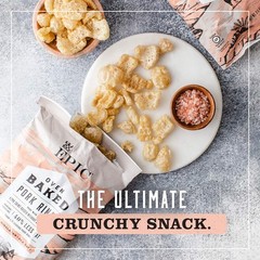 Epic Artisanal Oven Baked Pork Rinds, Pink Himalayan Sea Salt, 2.5 oz, 4 ct