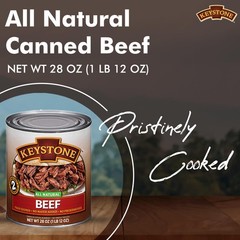 Keystone Meats All Natural Heat and Serve Canned Beef 1.75 Pound (Pack of 1)