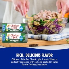 Chicken of the Sea Wild Caught Chunk Light Tuna, 5 Ounce Cans, 10-Count – High