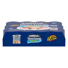 (12 Cans) Armour Original Vienna Sausage 4.6 oz FREE SHIPPING
