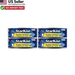 StarKist Solid White Albacore Tuna in Water 5oz Can 4-Pack Healthy Snack FROM US