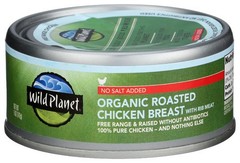 Wild Planet Chicken Breast Roasted No Salt 5 oz (Pack of 12)