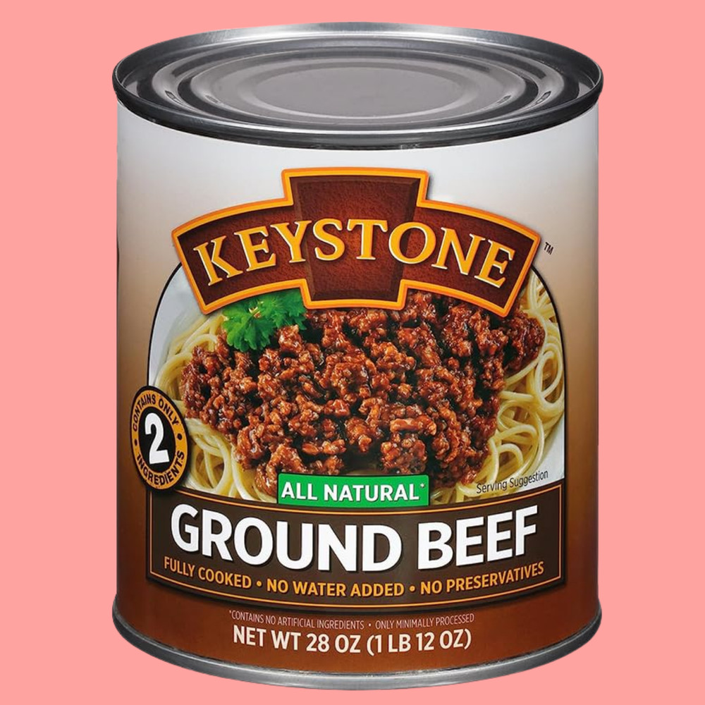 Free Shipping All Natural Ground Beef, 28 oz Can