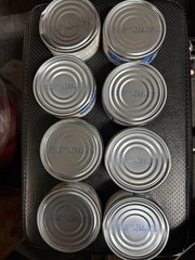 Crider Canned White Chicken 5 oz Lot of 8(1 can dented bottom edge-see photo)