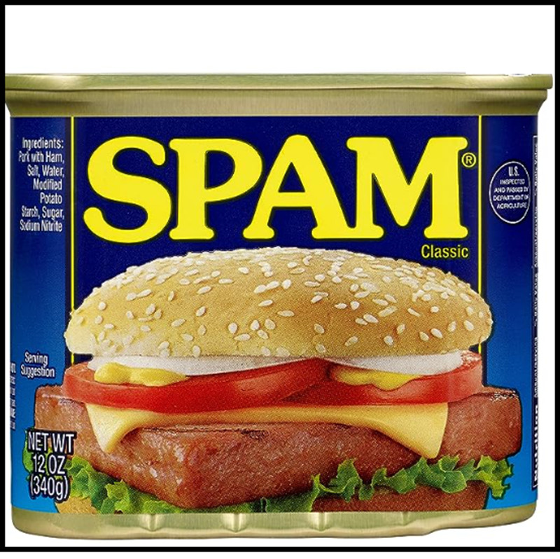 Spam Classic, Pork Ham, Luncheon Meat, No Trans Fat, 12 Ounce Can, Pack of 12