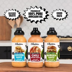 Chosen Foods Chicken Sauce, for Hamburgers, Sandwiches, Nuggets, Wings, Fries…