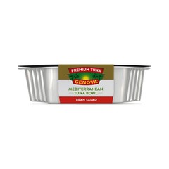 Genova Premium Tuna Mediterreanean Bean Salad, 7.76 oz Pack of 6, Ready to Eat