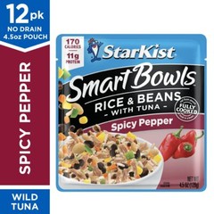 Smart Bowls Spicy Pepper, 4.5 oz Pouch (Pack of 12) – Features Rice & Beans w…