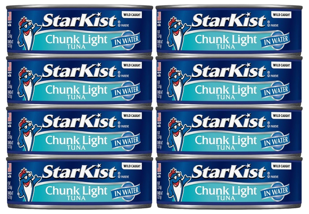 StarKist Chunk Light Tuna in Water – 5 oz Can (Pack of 8) BEST BY APR/23/2029