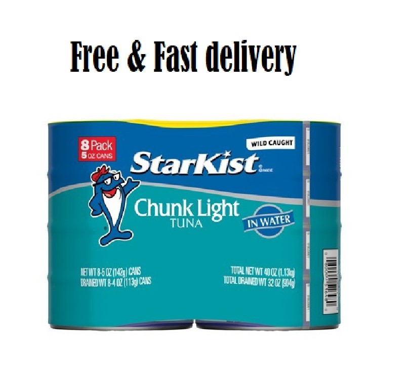 StarKist chunk light tuna in water, 5 oz, 8 Cans FREE SHIPPING.