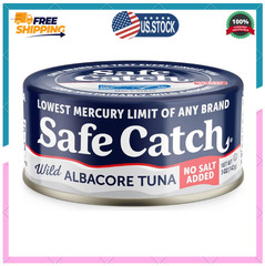 Safe Catch Canned Lowest Mercury Limit Albacore Tuna 5 Ounce 12 Pack Wild Caught