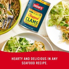 Snow’s Wild Caught Chopped Clams Canned 3 Pack
