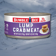 Canned Lump Crabmeat, Wild Caught, 14g Protein per Serving