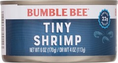 Bumble Bee Tiny Canned Shrimp, 6 oz Cans (Pack of 12) – Cooked, Peeled, Deveined