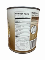 Keystone Meats All Natural Canned Ground Beef – 28oz, EXP 10/08/2029