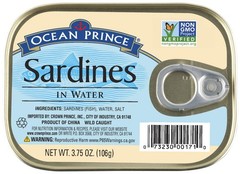 Sardines in Water, 3.75 oz Cans – Pack of 12, High Protein, Omega-3 Rich Seafood