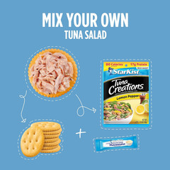 Lunch-To-Go Tuna Creations, Lemon Pepper Tuna Salad Kit – 4.2 Oz Kit, 12 Pack