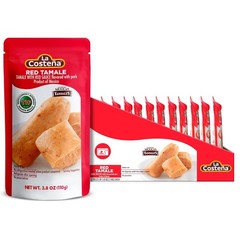 La Costeña Red Tamales – Made with Pork, Red Sauce & Masa Corn Meal – 12 Pack