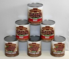 KEYSTONE Beef & Ground Beef ALL NATURAL 6 cans mixed – 28 OZ each 168 oz total