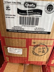(12 PACKS) Chata Chilorio Shredded Seasoned Pork Meat