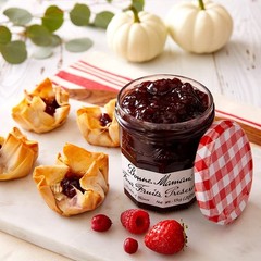 Bonne Maman Four Fruit Preserves, 13 oz Glass Jars Pack of 6 – Non-GMO, Made