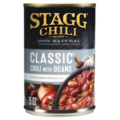 Delicious 15oz Classic Chili with Beans, 12 Cans – Perfect for Dinners & Dips