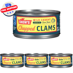 Clams – Canned Chopped Minced – Snows Ocean – Gluten Free – High Protein