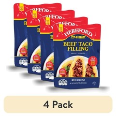 Fully Cooked Beef Taco Filling Seasoned Ground Beef Shelf Stable Pouch Easy Meal