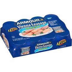 Armour Original Vienna Sausage, Original, 4.6 oz Can, 12 Count
