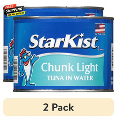 (2 Pack) Chunk Light Tuna in Water, 4Lb 2.5Oz Can ✌️👍