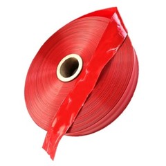 5 Meters Food Grade Red Plastic Sausage Casings Shell Width 48-50mm Inedible