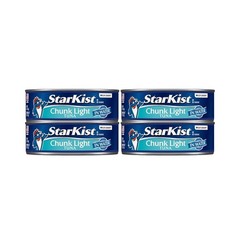 Chunk Light Tuna in Water, 5oz Canned Tuna, 4-Pack | 20g Protein Per Serving,…