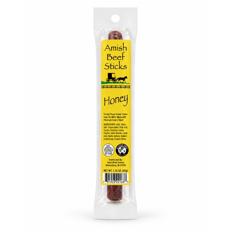 5x Amish Honey Beef Sticks Spice Seasoning Sweet Flavor Cooking Kitchen 1.25oz