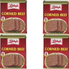 Libby’s Corned Beef 12 oz Can 4 Pack Ready to Eat Canned Meat High Protein