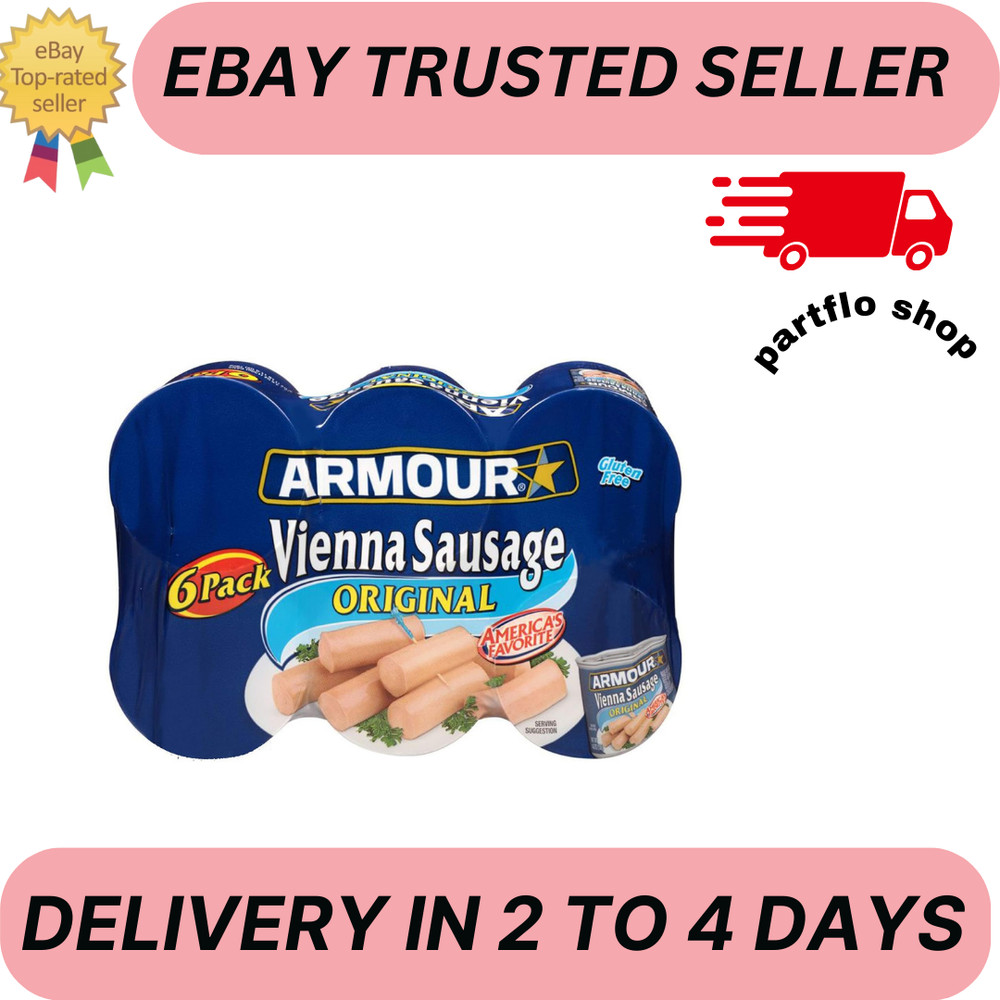 Armour Original Vienna Sausage, Original, 4.6 oz Can, 6 Count